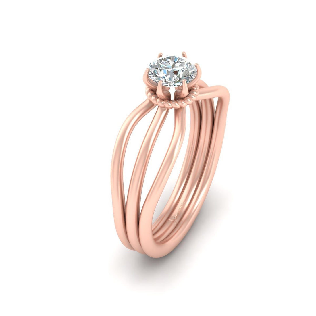 SOLITAIRE MOISSANITE WEDDING RING