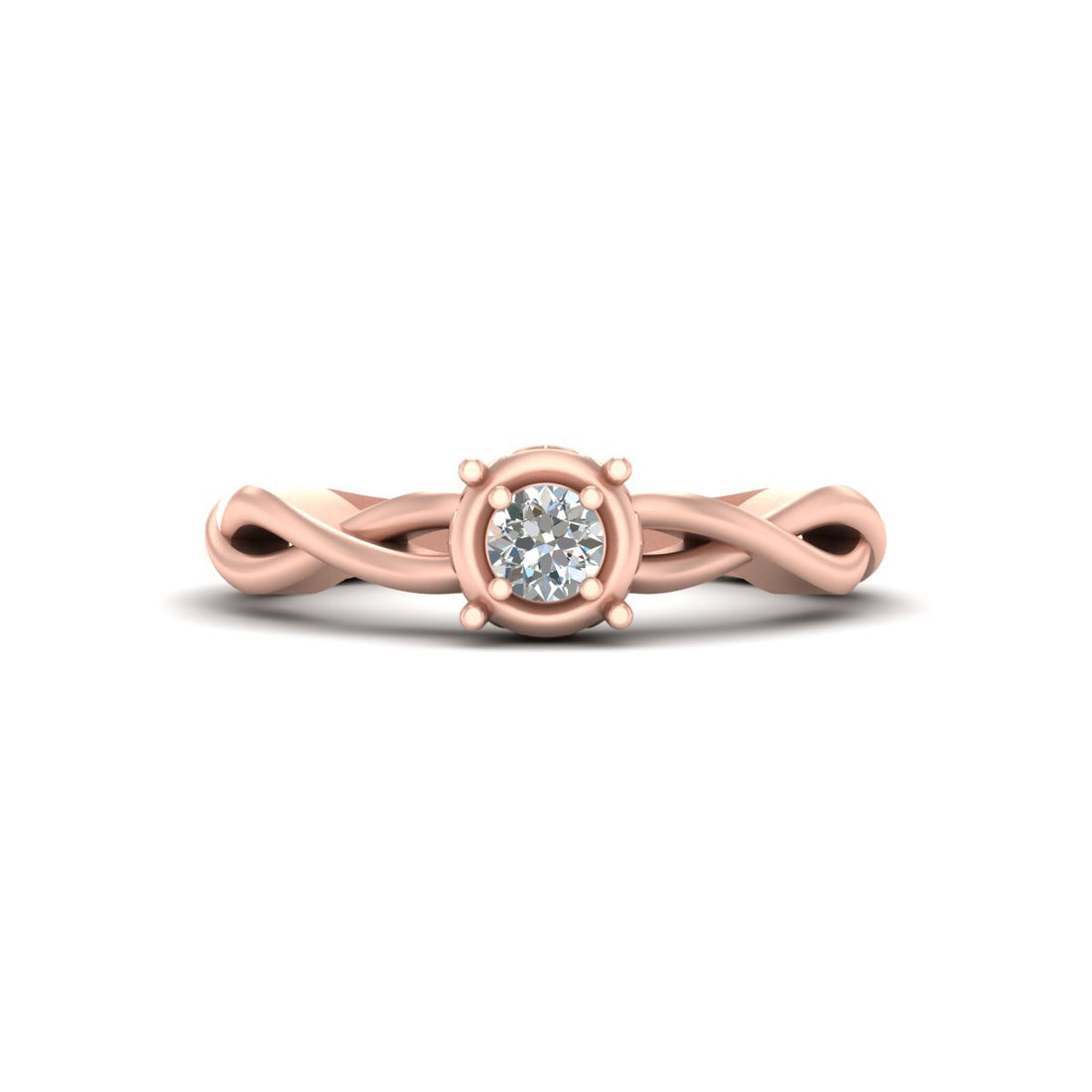 INTERTWINED ENGAGEMENT RING FOR HER