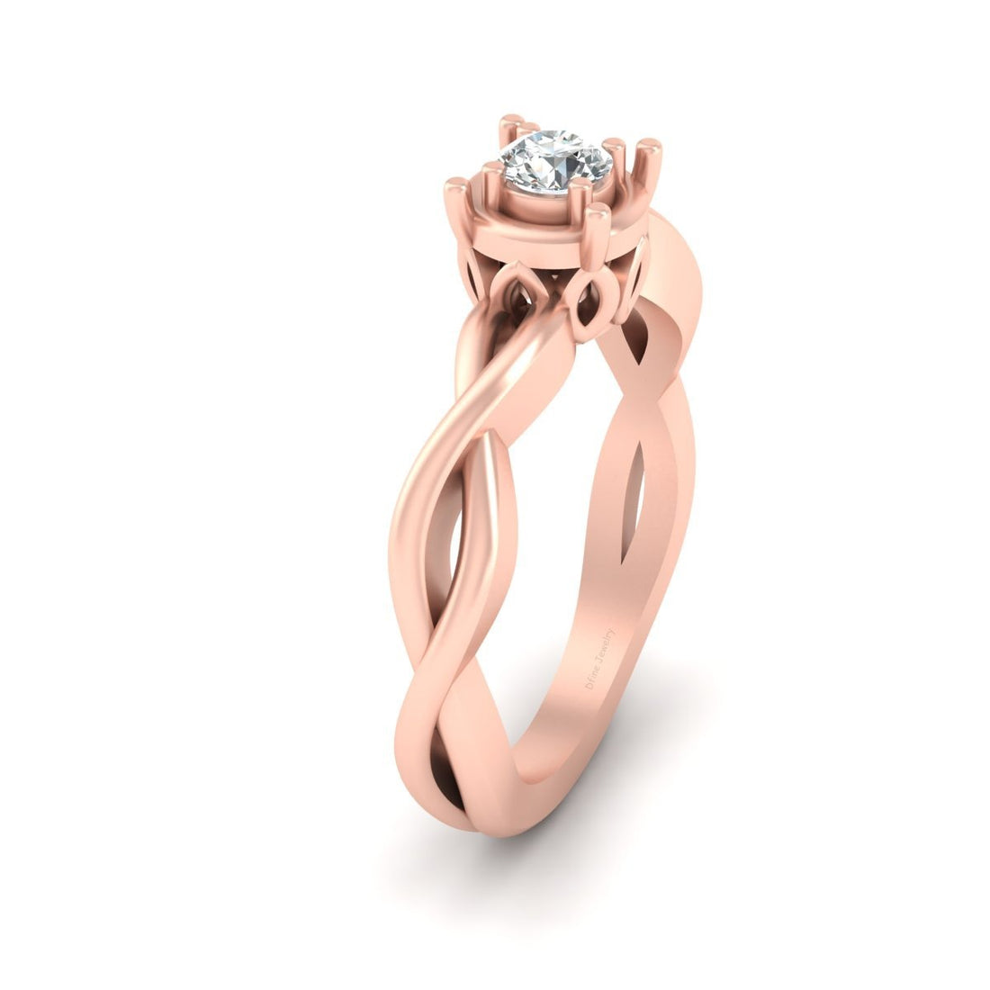 INTERTWINED ENGAGEMENT RING FOR HER