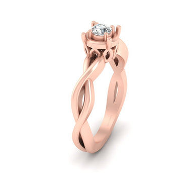 INTERTWINED ENGAGEMENT RING FOR HER