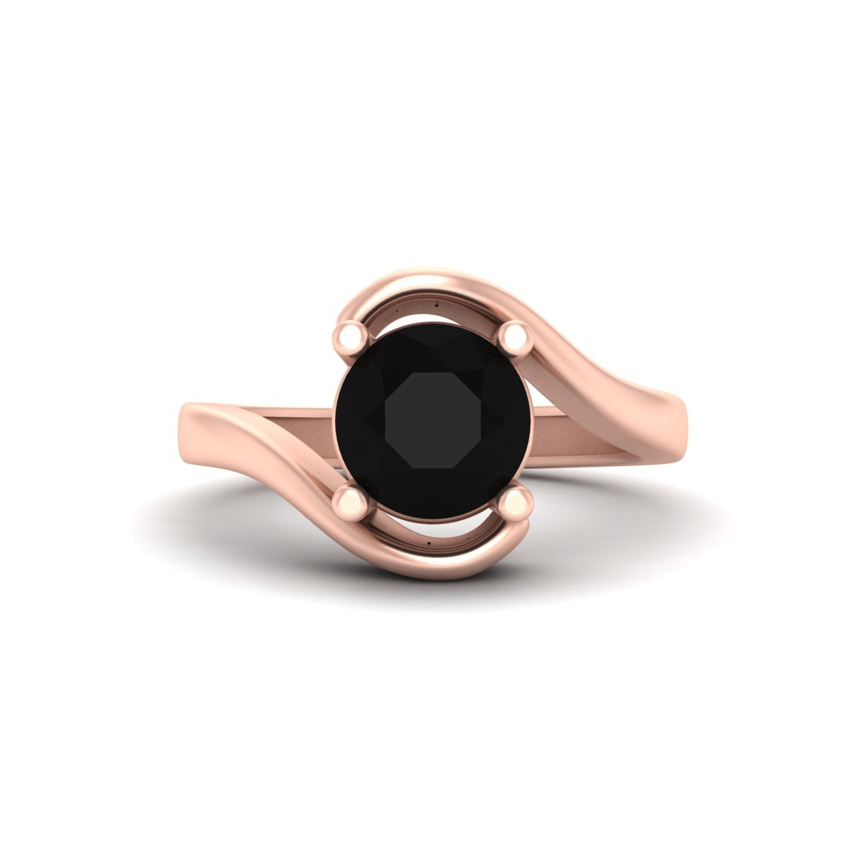BLACK ONYX ENGAGEMENT RING
