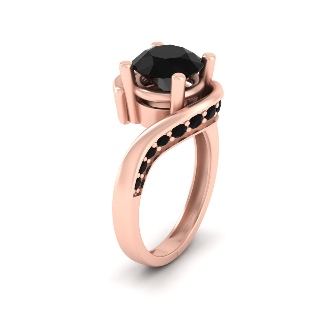 BLACK ONYX ENGAGEMENT RING