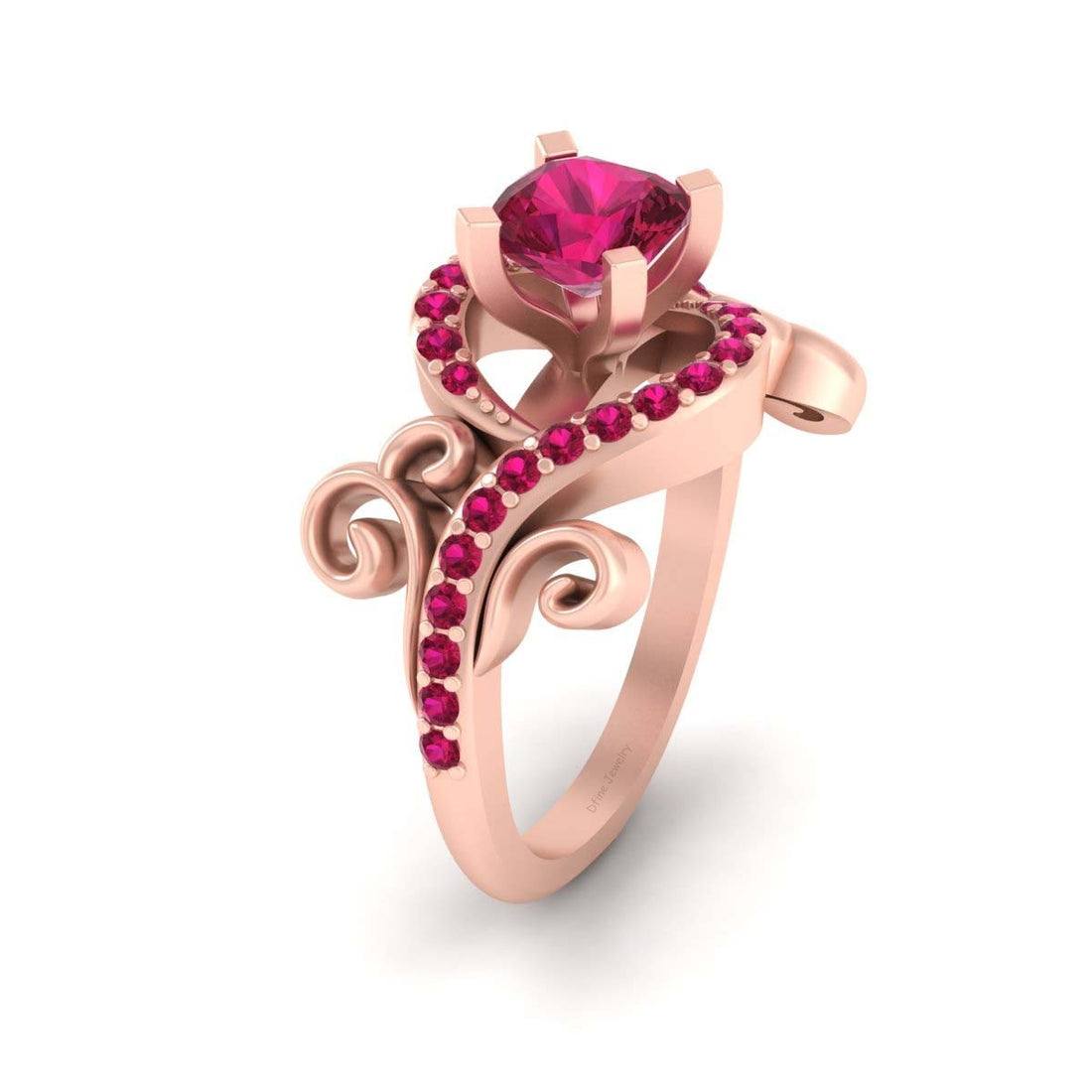 ART NOUVEAU ENGAGEMENT RING
