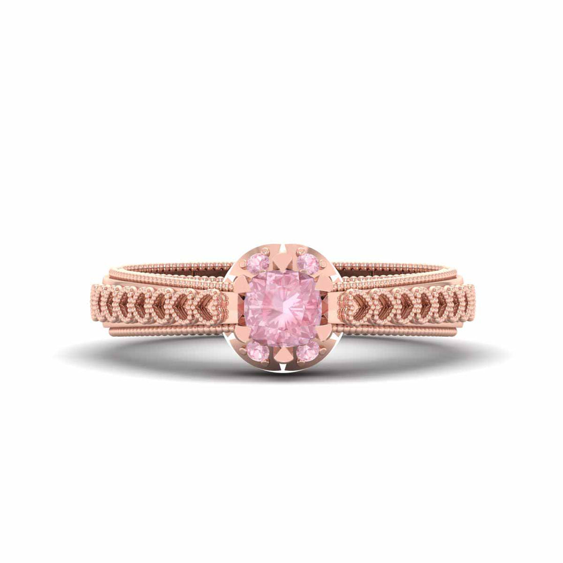MILGRAIN EDGE ENGAGEMENT RING