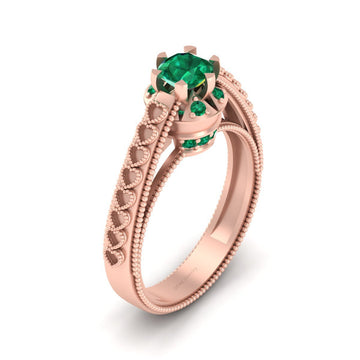 MILGRAIN EDGE WEDDING RING
