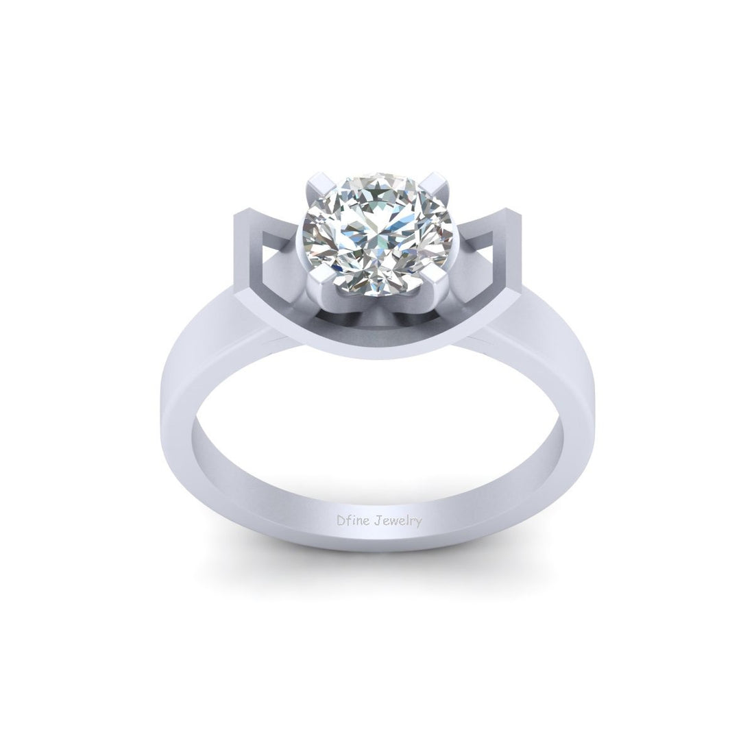 1.30CT MOISSANITE ENGAGEMENT RING