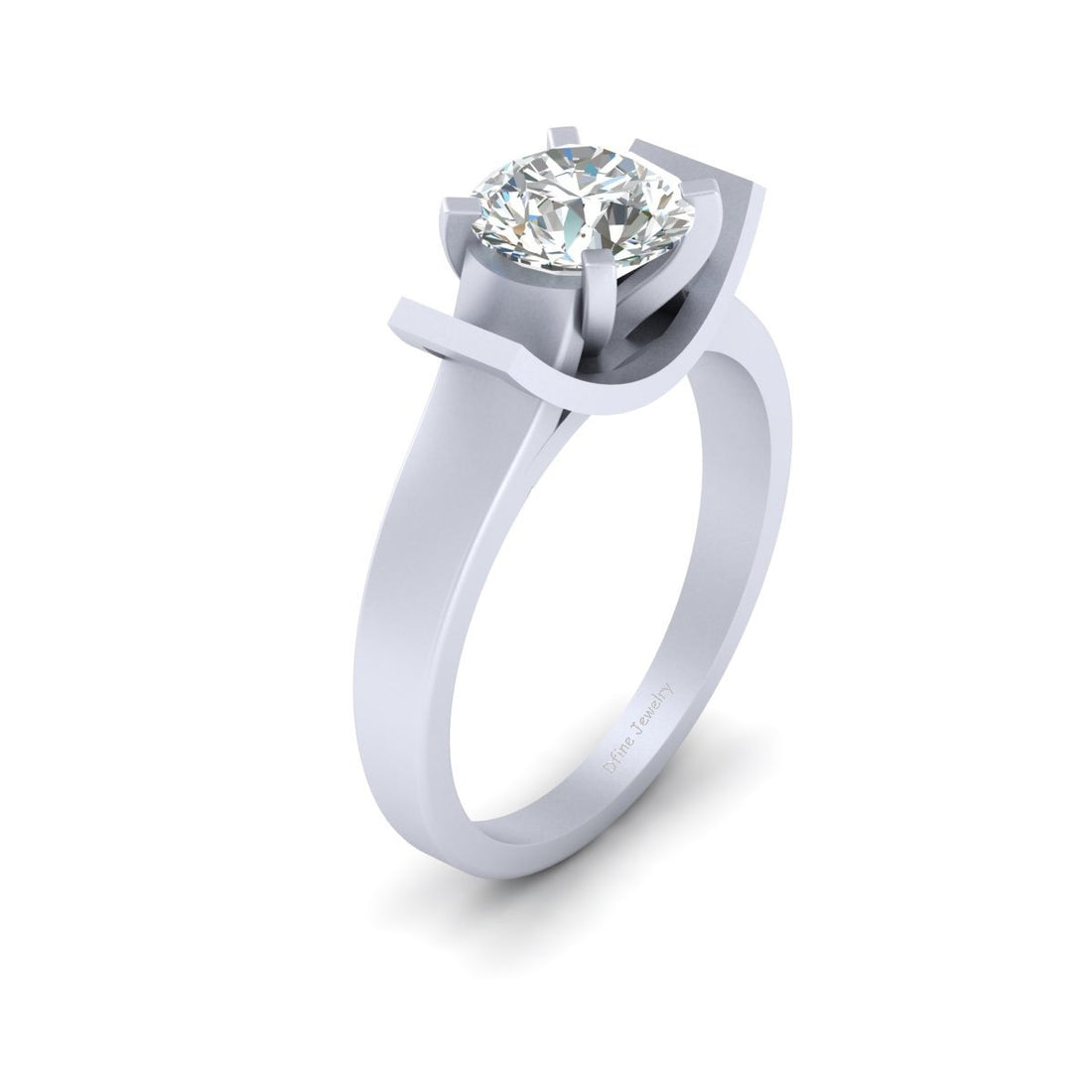 1.30CT MOISSANITE ENGAGEMENT RING