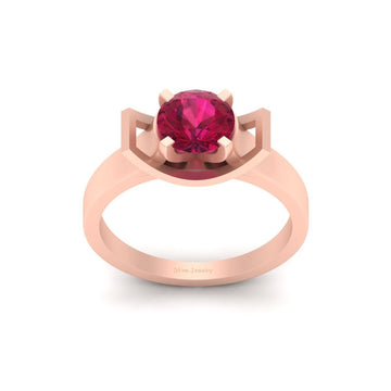 CURVED BASE SOLITAIRE RING