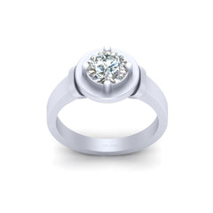 1.30ct Diamond Solitaire Ring Solid 10k White Gold Wedding Ring Women