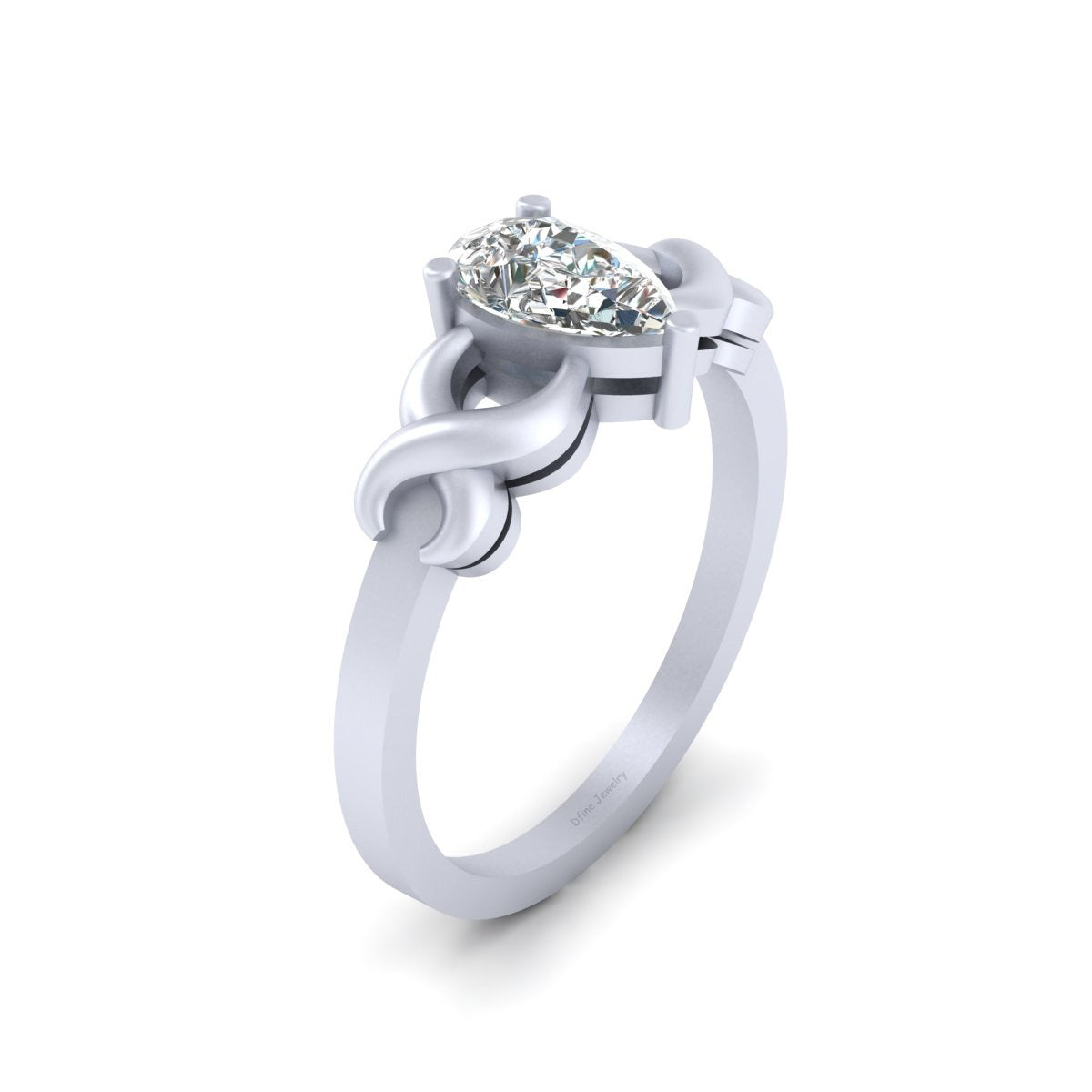 PEAR SHAPED DIAMOND RING