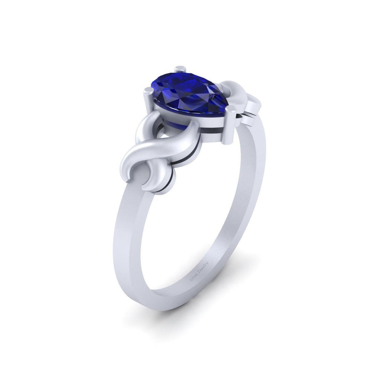 SOLITAIRE INFINITY ENGAGEMENT RING