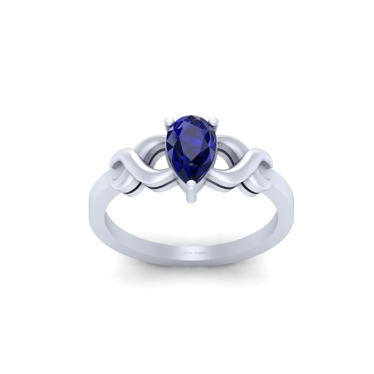 SOLITAIRE INFINITY ENGAGEMENT RING