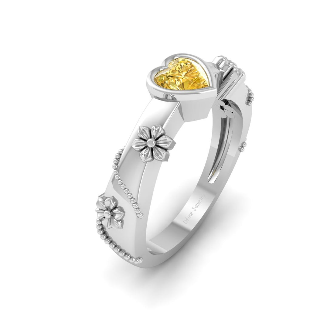CITRINE ENGAGEMENT RING WOMEN