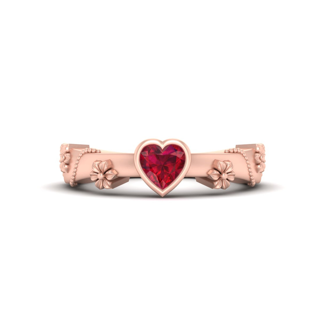 FLORAL ART NOUVEAU RING