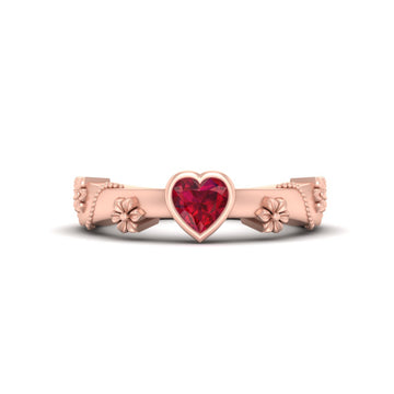 FLORAL ART NOUVEAU RING