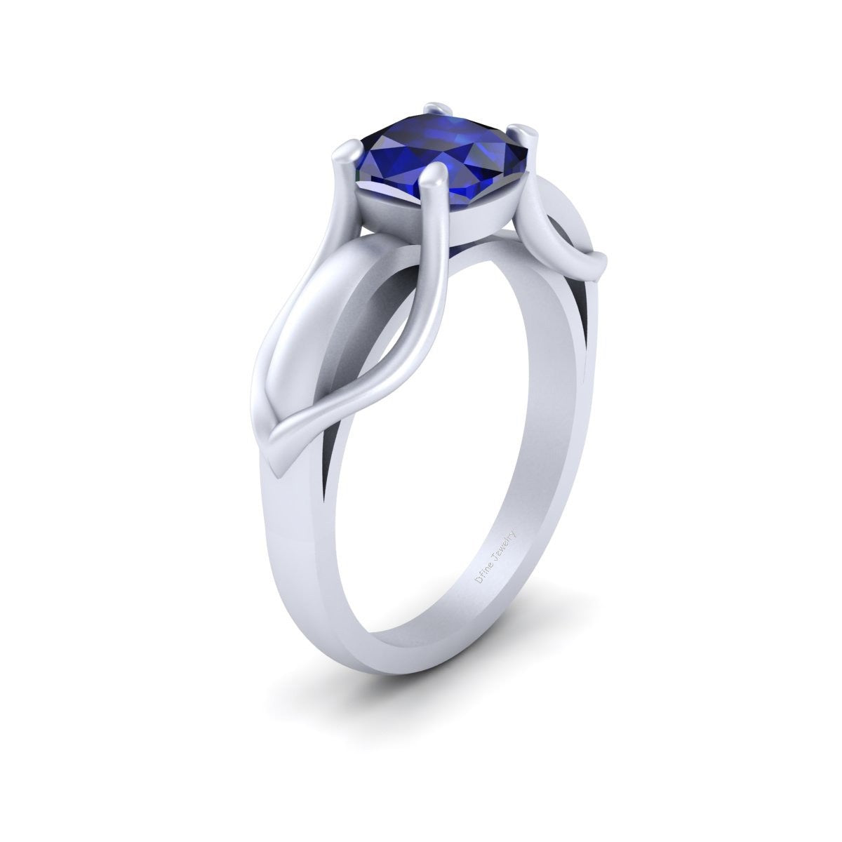 BLUE SAPPHIRE SOLITAIRE WEDDING RING