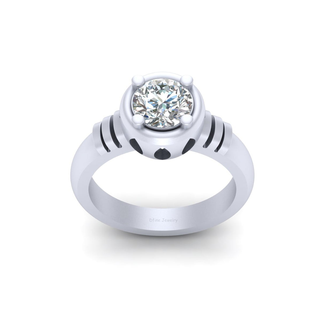 HOLLOW LEAF PETAL PROMISE RING