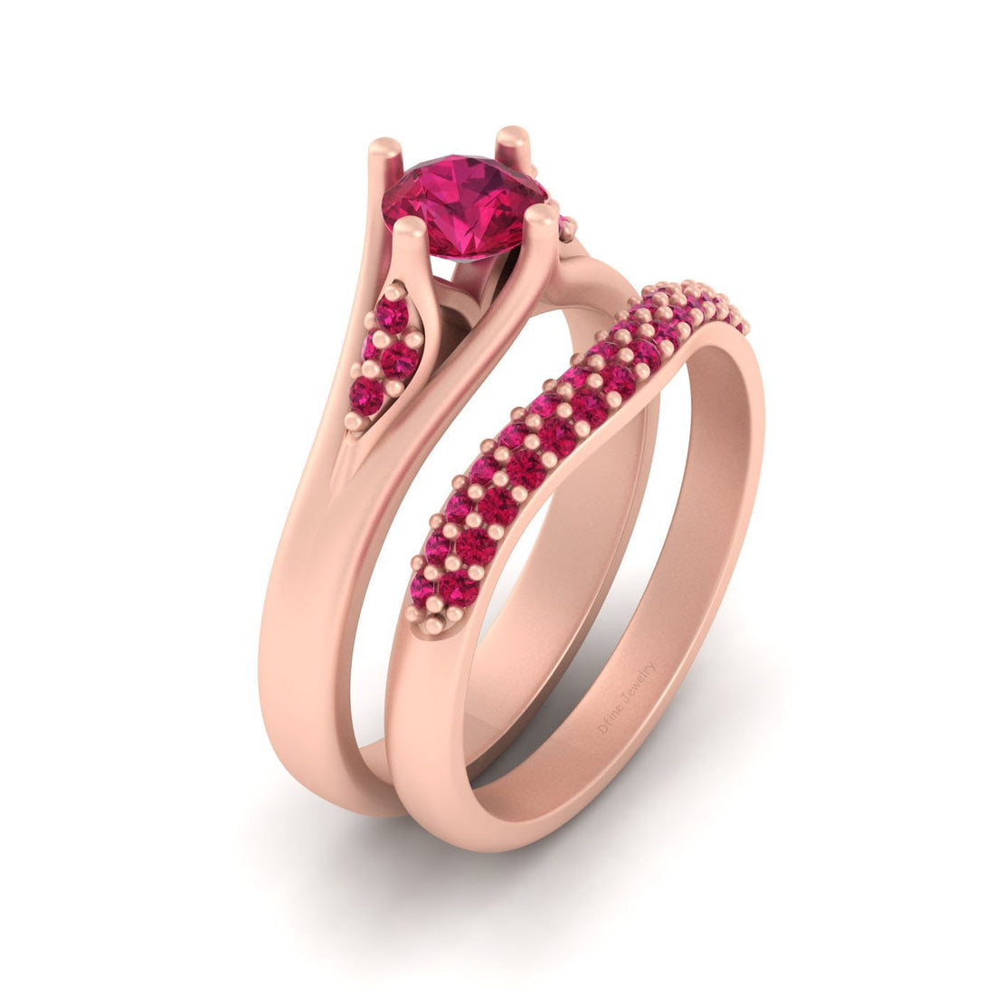 2PC ENGAGEMENT RING SET