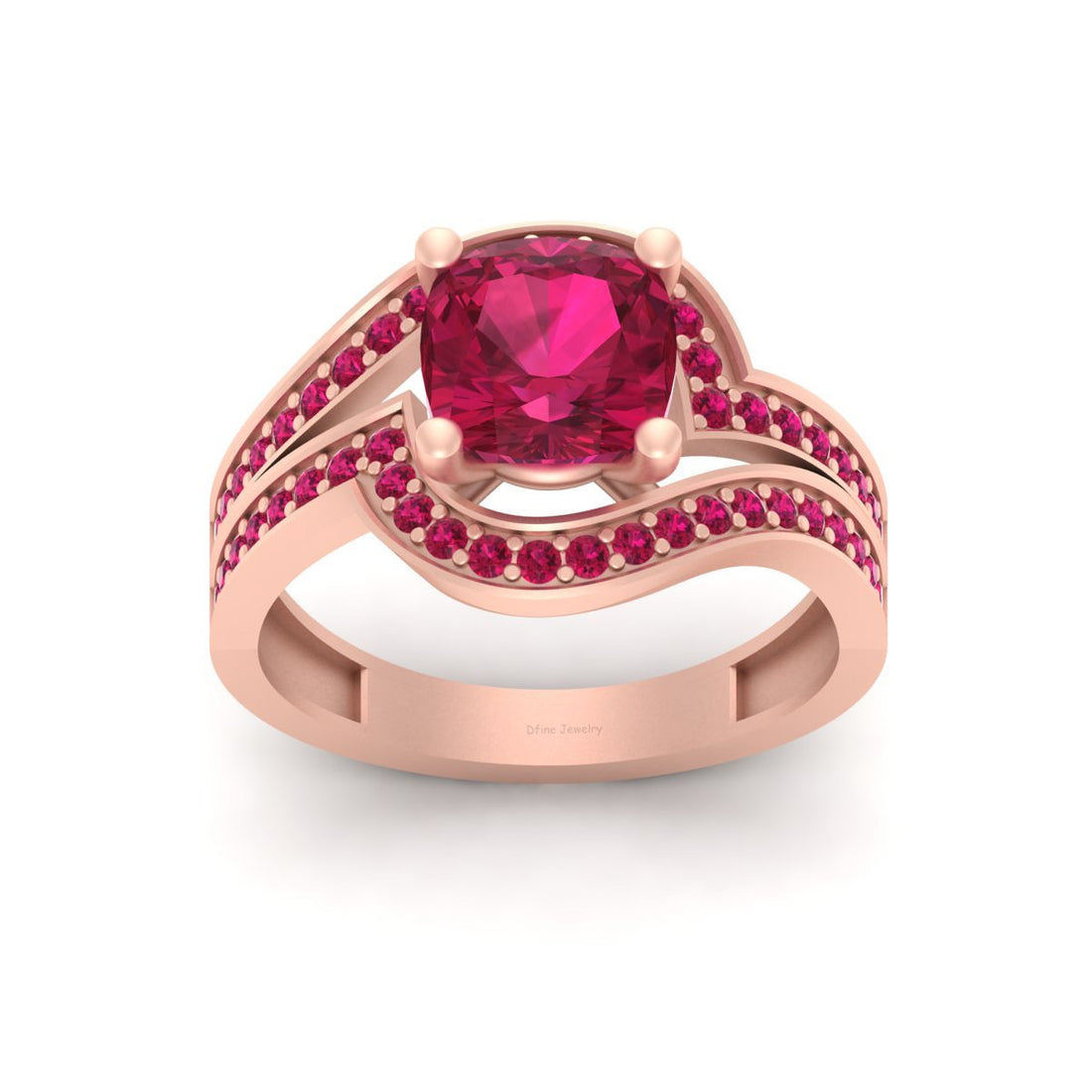 RUBY PINK ENGAGEMENT RING