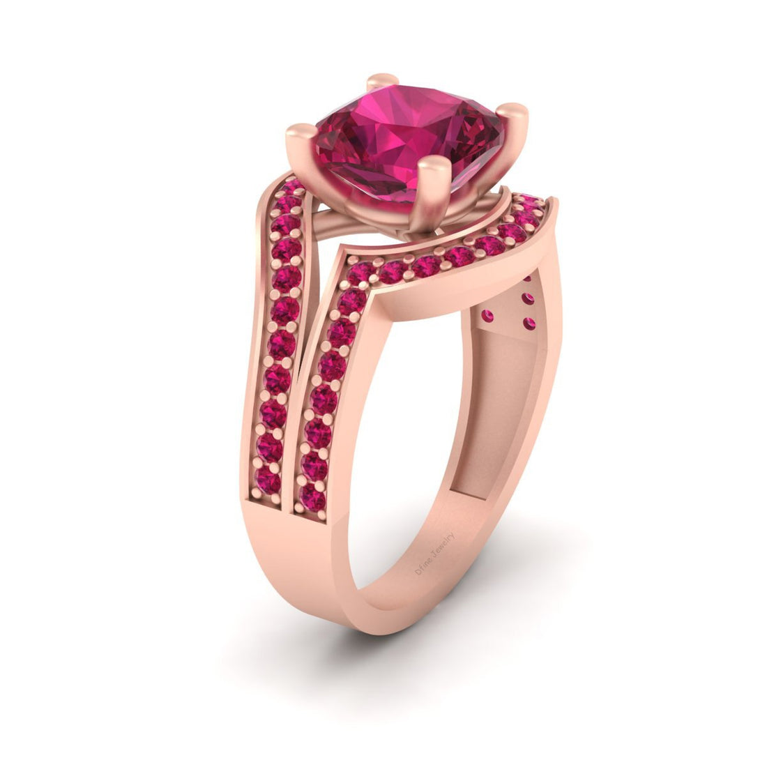 RUBY PINK ENGAGEMENT RING