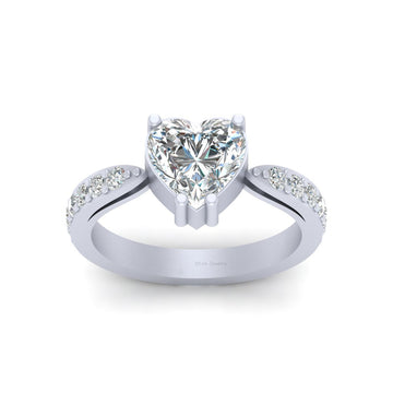 STERLING SILVER HEART RING