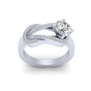 0.80CT MOISSANITE WEDDING RING