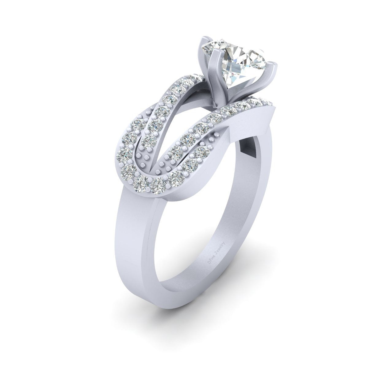 0.80CT MOISSANITE WEDDING RING