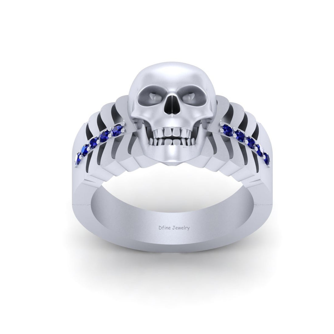 Bones and Skull Wedding Band