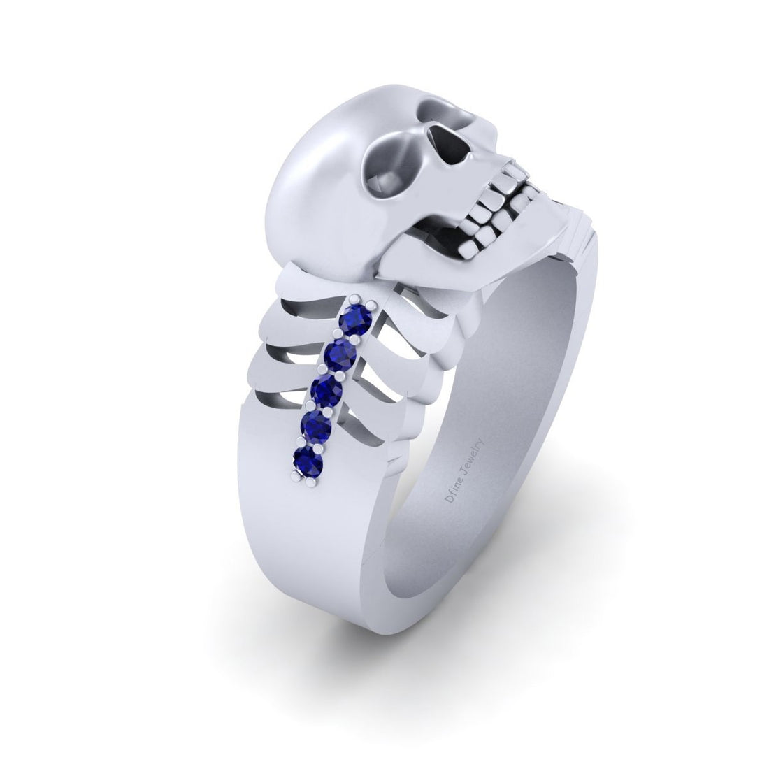 Bones and Skull Wedding Band