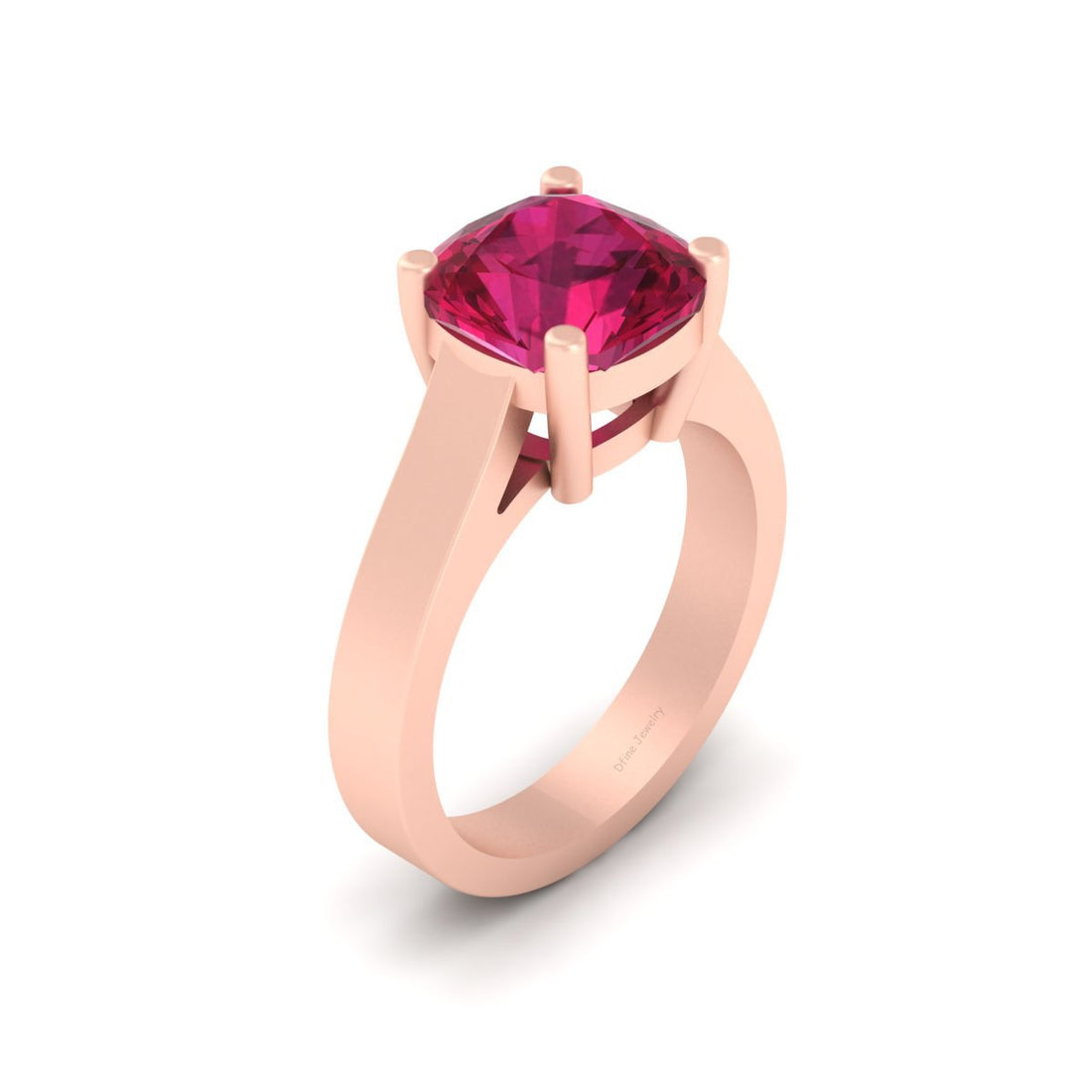 PINK RUBY ENGAGEMENT RING