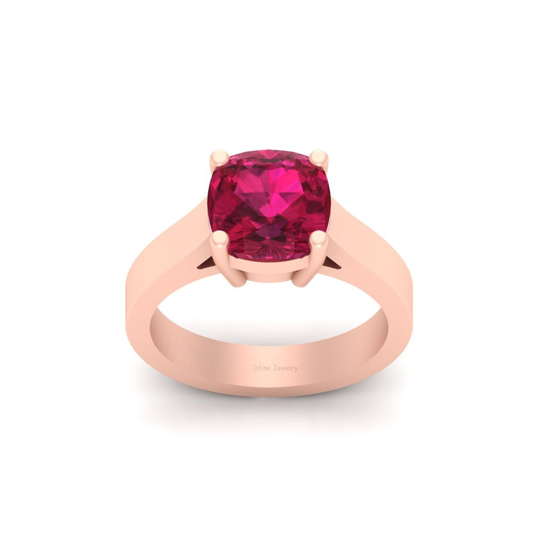 PINK RUBY ENGAGEMENT RING