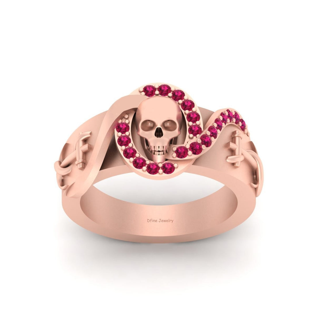 Anchor Skull Engagement Band