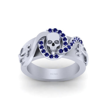 Mens Anchor Skull Band