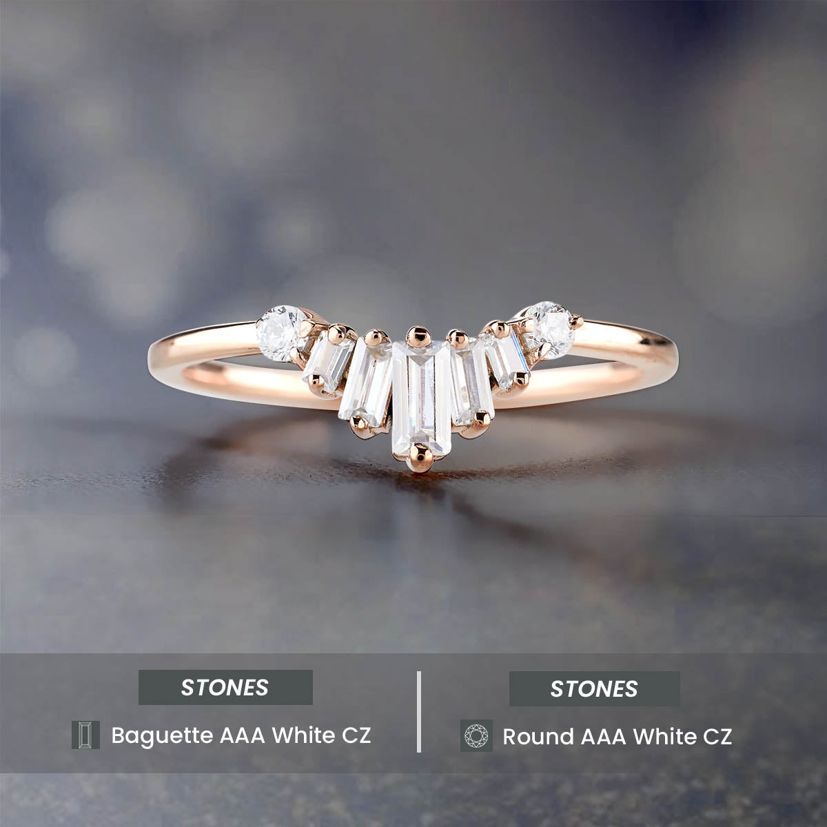 Tiara Wedding Band Ring Enhancer Engagement Stackable Rings 925 Sterling Silver
