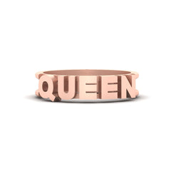 Royal Symbolises QUEEN Ring Queen Wedding Band For Women