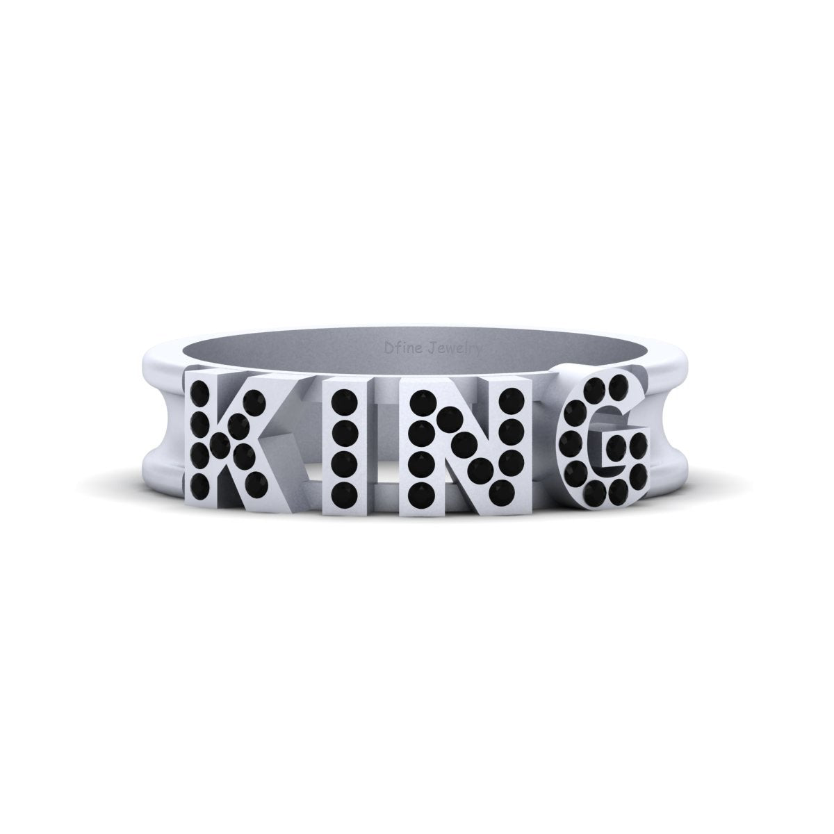 BLACK DIAMOND KING ENGAGEMENT BAND