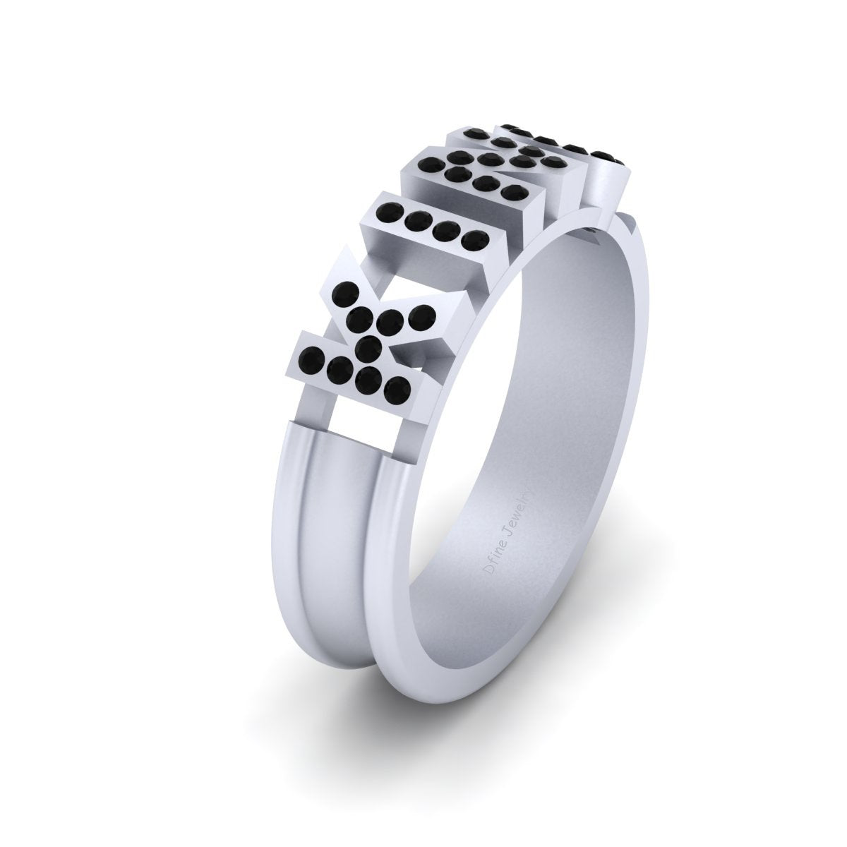 BLACK DIAMOND KING ENGAGEMENT BAND