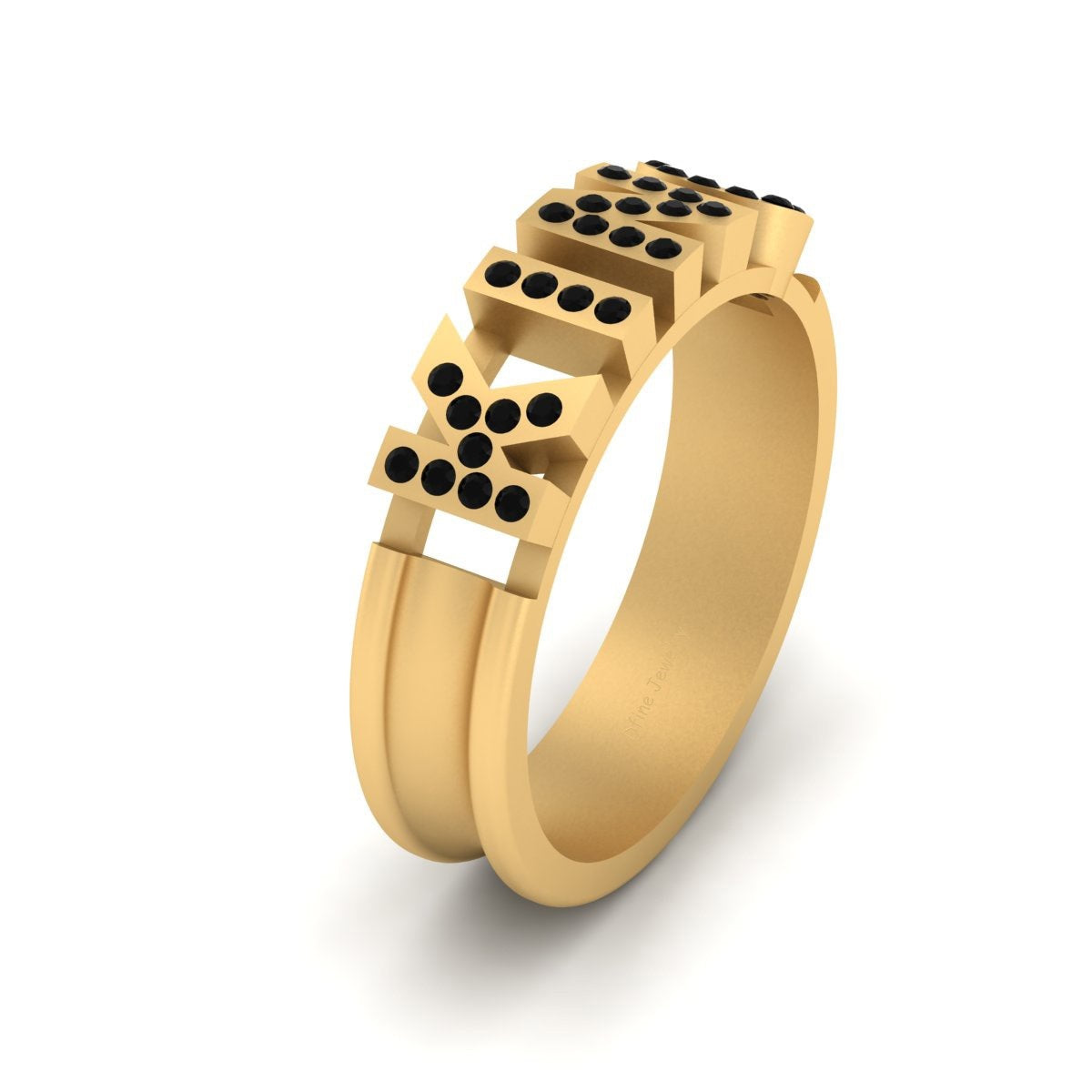 BLACK DIAMOND KING ENGAGEMENT BAND