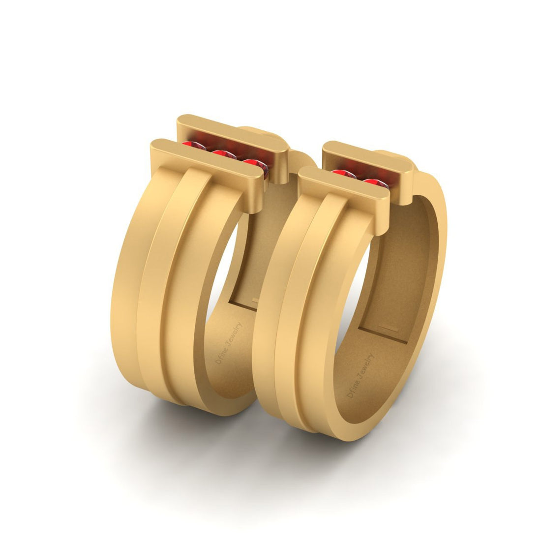 Gold Wedding Bands For Couple