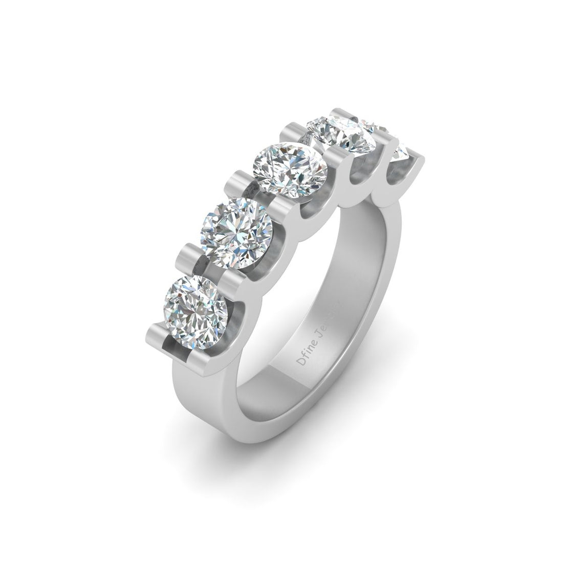 5 STONE WEDDING BAND