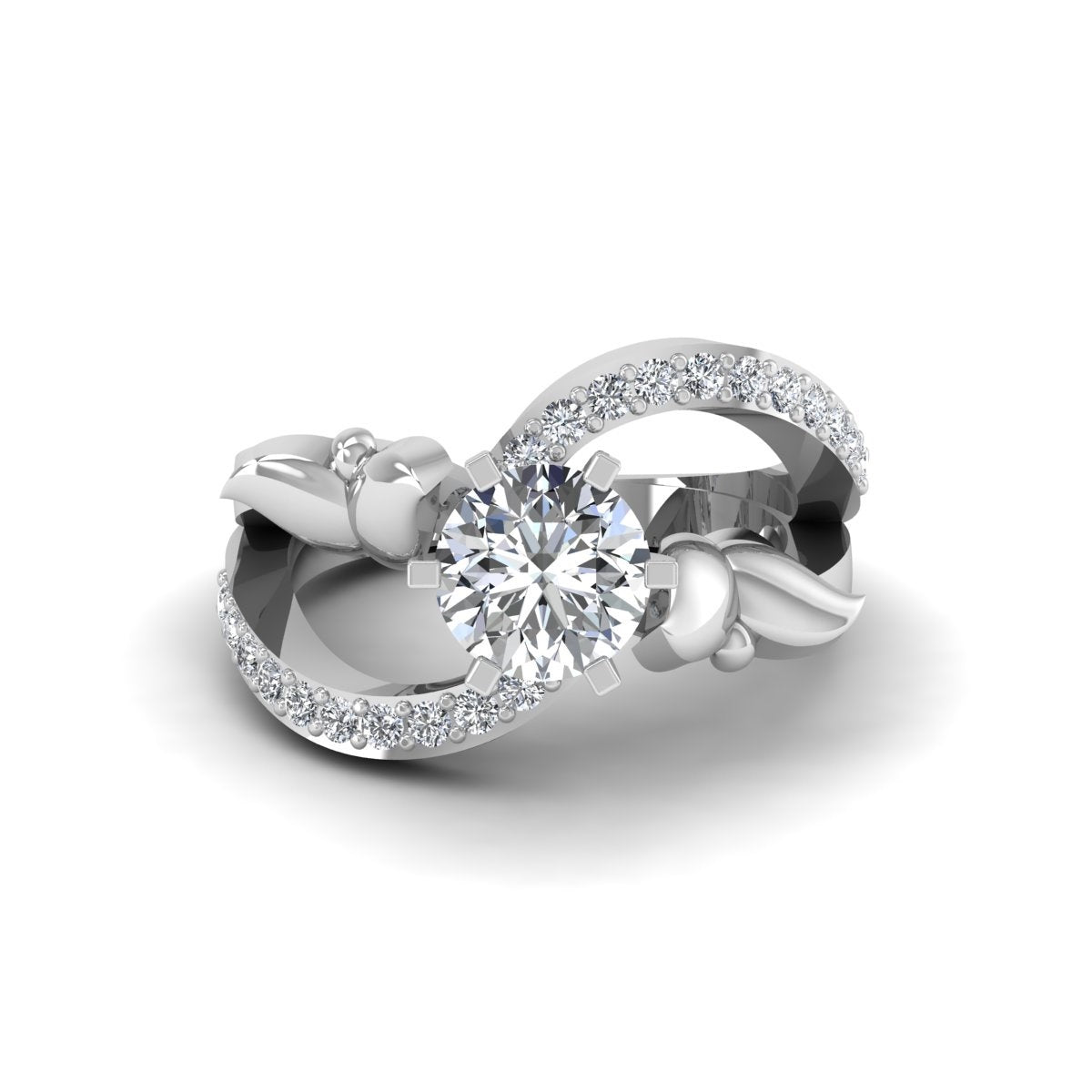 BUTTERFLY MOISSANITE ENGAGEMENT RING