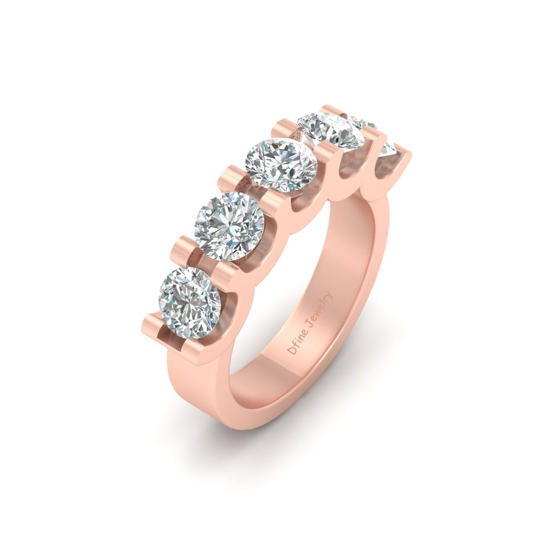 5 STONE WEDDING BAND