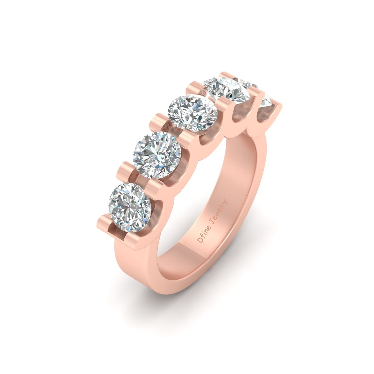 5 STONE WEDDING BAND