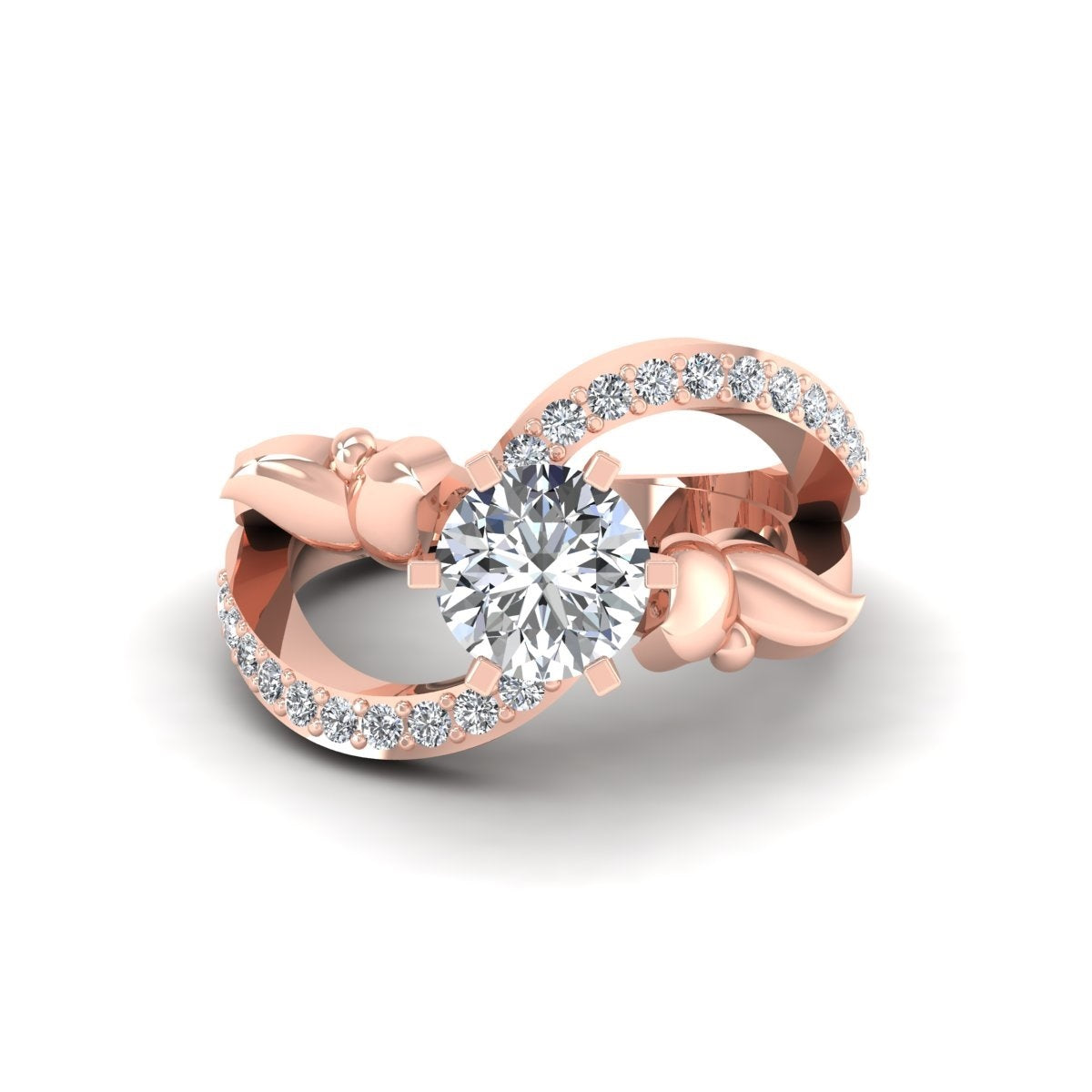 BUTTERFLY MOISSANITE ENGAGEMENT RING