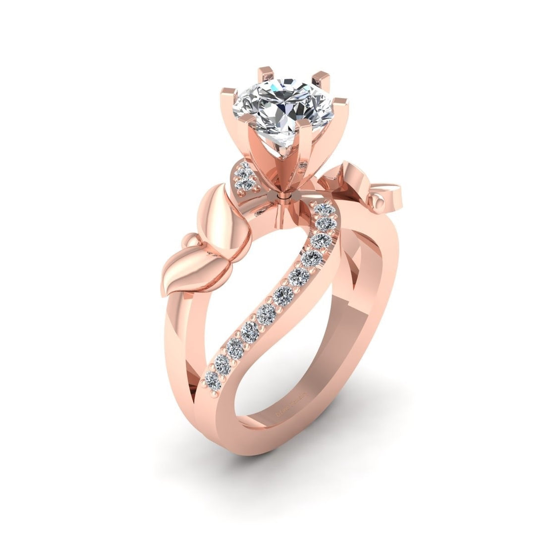 BUTTERFLY MOISSANITE ENGAGEMENT RING