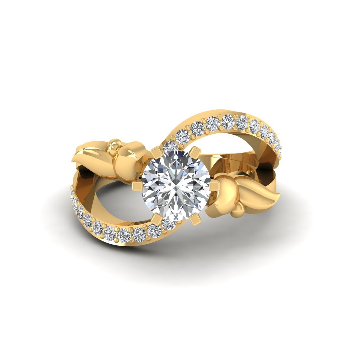 BUTTERFLY MOISSANITE ENGAGEMENT RING