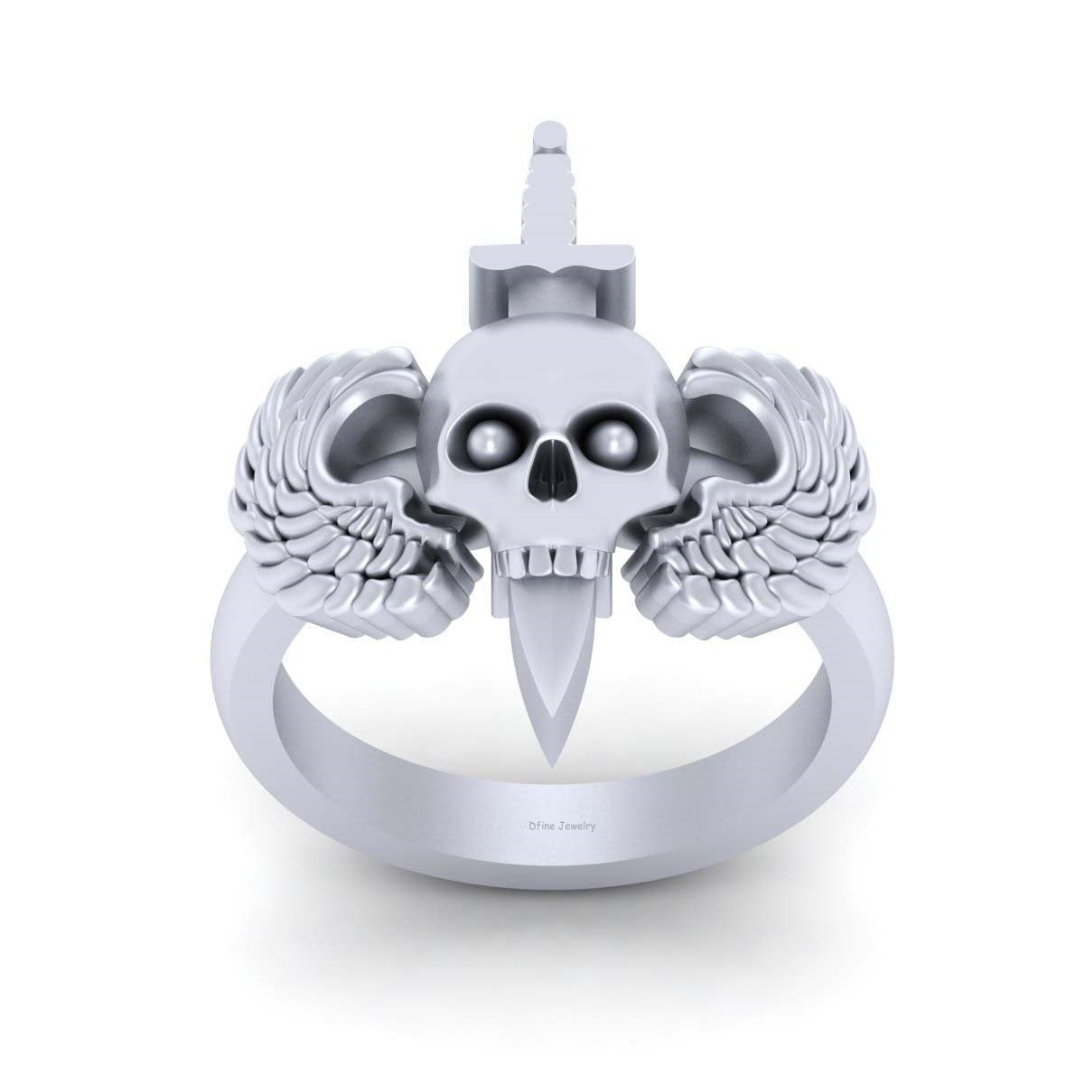 ARCHANGEL WINGS AND SKULL RING