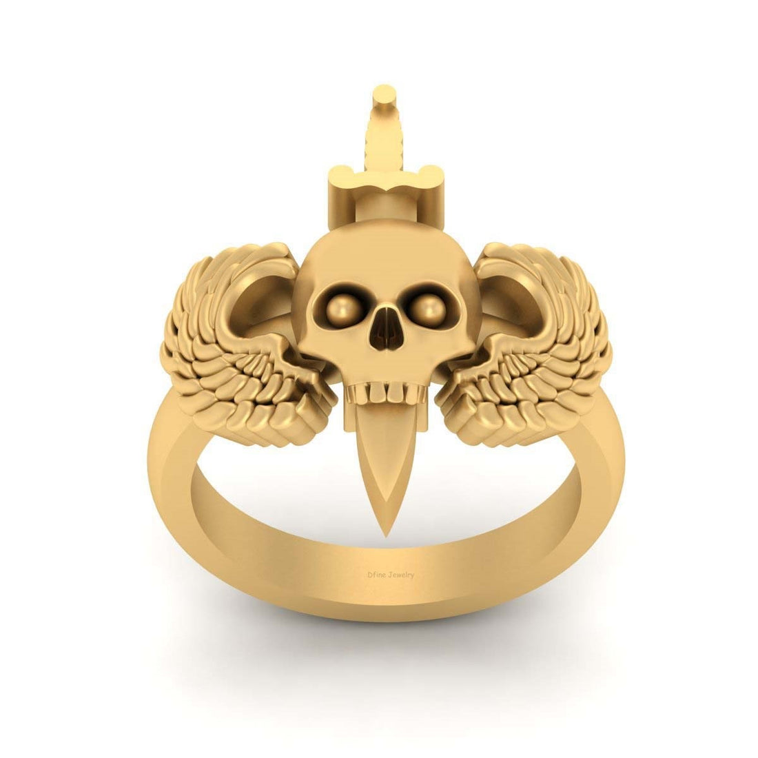 ARCHANGEL WINGS AND SKULL RING
