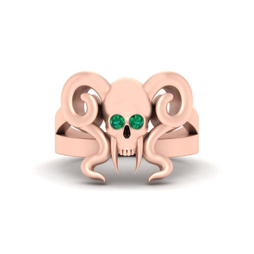 Vampire Skull Wedding Ring