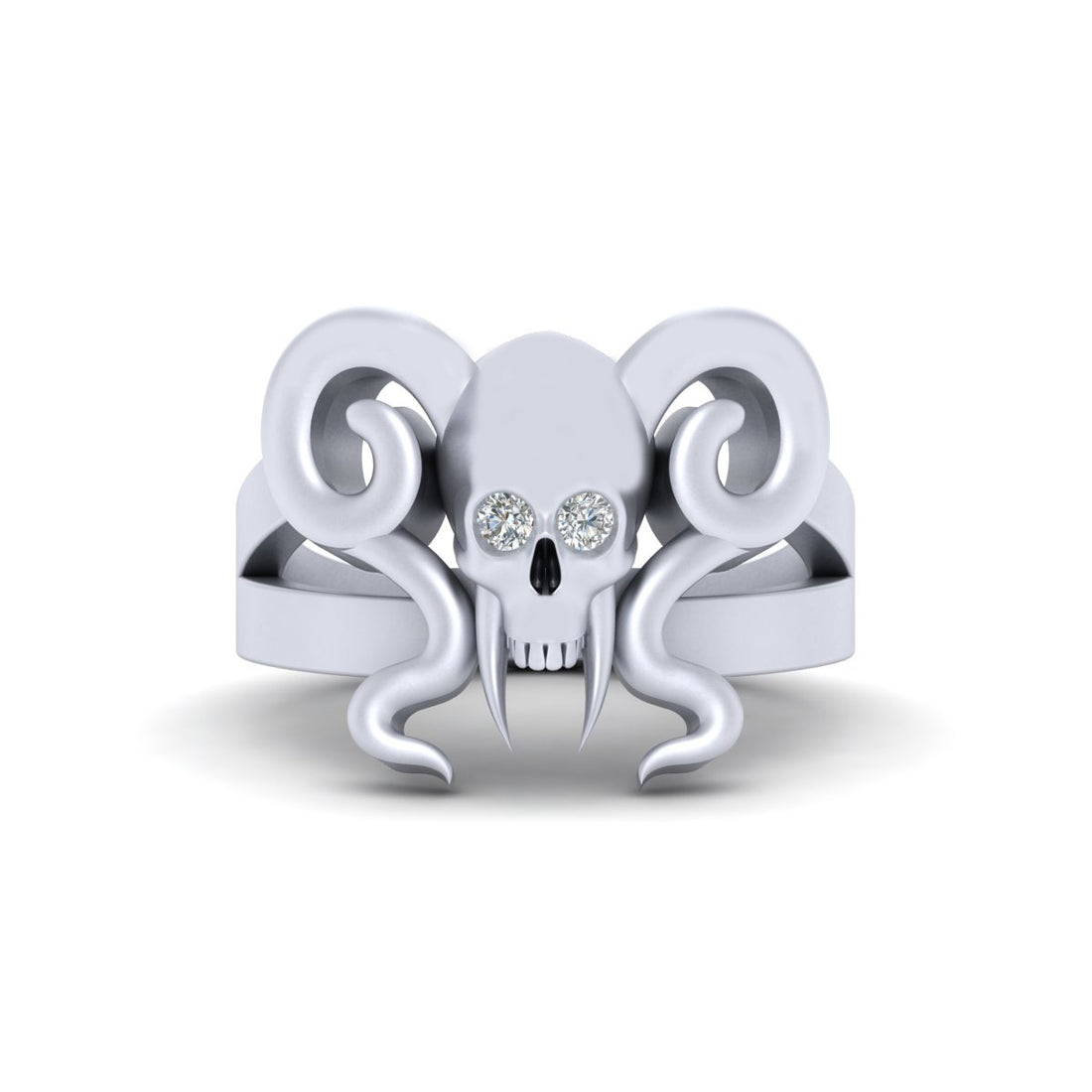 VAMPIRE SKULL ENGAGEMENT RING